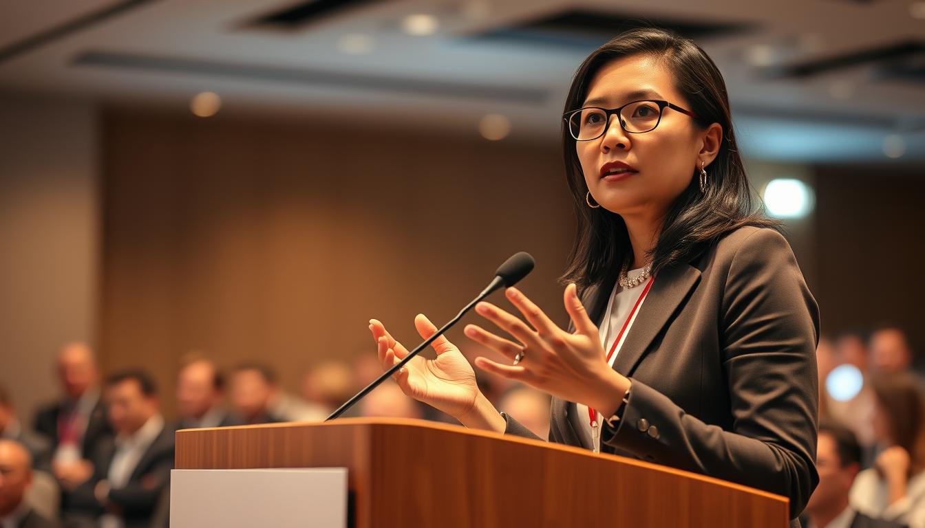 Cinthia Hardiansyah kritik dalam Konferensi Internasional Tahun Ini