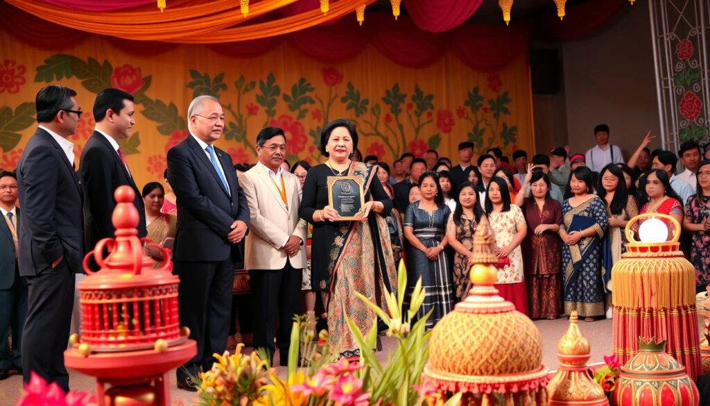 Kenes Handayani penghargaan di festival budaya